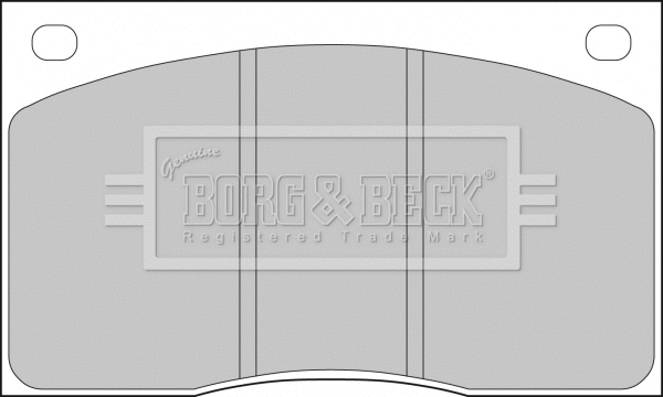 BBP1074 BORG & BECK Комплект тормозных колодок, дисковый тормоз (фото 1)