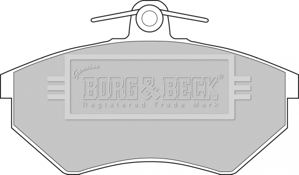 BBP1076 BORG & BECK Комплект тормозных колодок, дисковый тормоз (фото 1)