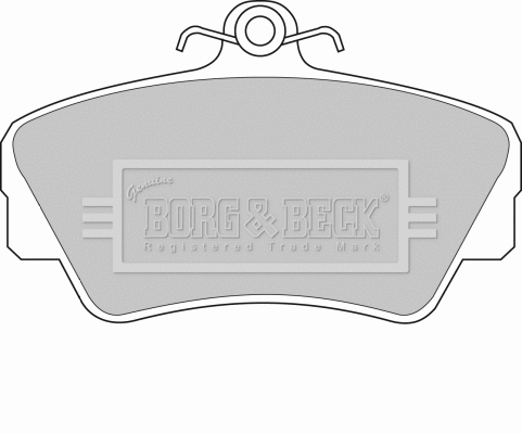 BBP1081 BORG & BECK Комплект тормозных колодок, дисковый тормоз (фото 1)
