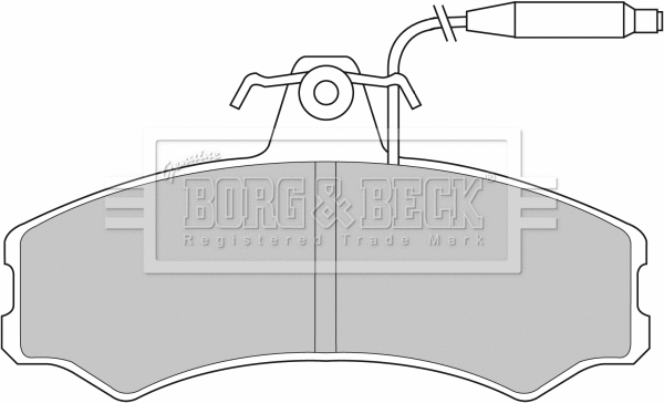 BBP1082 BORG & BECK Комплект тормозных колодок, дисковый тормоз (фото 1)