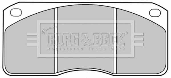 BBP1083 BORG & BECK Комплект тормозных колодок, дисковый тормоз (фото 1)