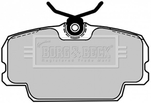 BBP1084 BORG & BECK Комплект тормозных колодок, дисковый тормоз (фото 1)