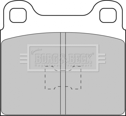 BBP1085 BORG & BECK Комплект тормозных колодок, дисковый тормоз (фото 1)
