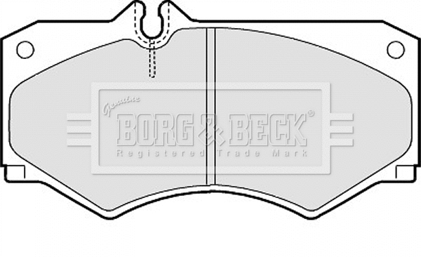 BBP1089 BORG & BECK Комплект тормозных колодок, дисковый тормоз (фото 1)