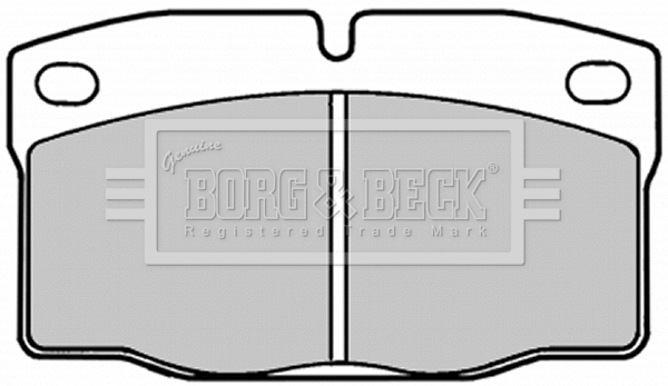 BBP1092 BORG & BECK Комплект тормозных колодок, дисковый тормоз (фото 1)