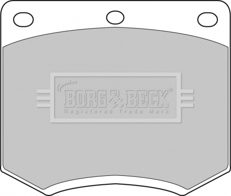 BBP1095 BORG & BECK Комплект тормозных колодок, дисковый тормоз (фото 1)