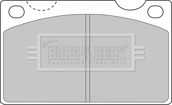 BBP1099 BORG & BECK Комплект тормозных колодок, дисковый тормоз (фото 1)