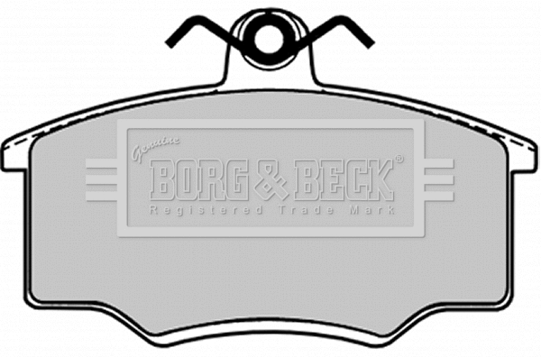 BBP1103 BORG & BECK Комплект тормозных колодок, дисковый тормоз (фото 1)