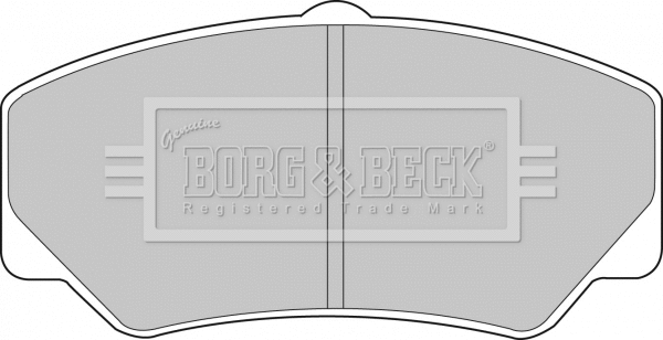BBP1110 BORG & BECK Комплект тормозных колодок, дисковый тормоз (фото 1)