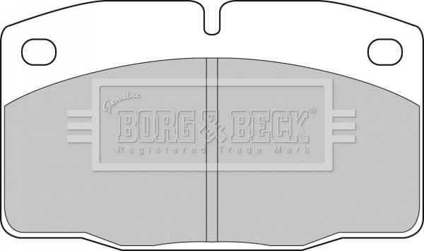 BBP1117 BORG & BECK Комплект тормозных колодок, дисковый тормоз (фото 1)