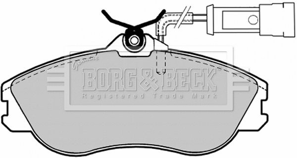 BBP1124 BORG & BECK Комплект тормозных колодок, дисковый тормоз (фото 1)