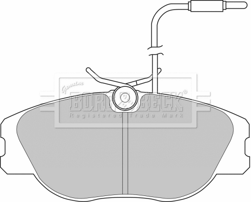 BBP1129 BORG & BECK Комплект тормозных колодок, дисковый тормоз (фото 1)