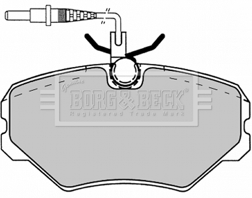 BBP1137 BORG & BECK Комплект тормозных колодок, дисковый тормоз (фото 1)