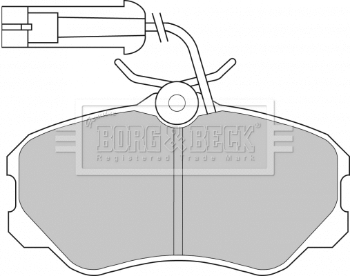 BBP1142 BORG & BECK Комплект тормозных колодок, дисковый тормоз (фото 1)
