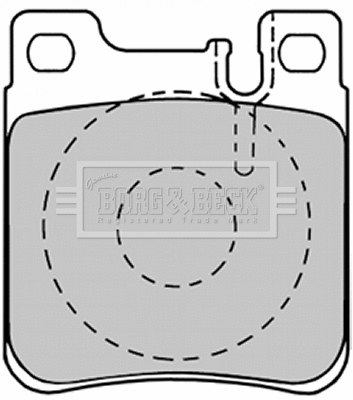 BBP1150 BORG & BECK Комплект тормозных колодок, дисковый тормоз (фото 1)