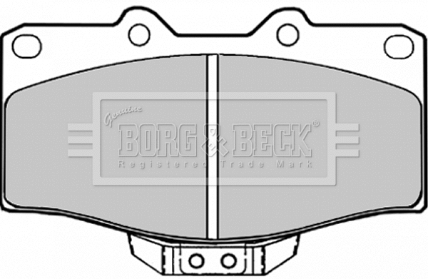 BBP1152 BORG & BECK Комплект тормозных колодок, дисковый тормоз (фото 1)