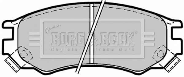 BBP1156 BORG & BECK Комплект тормозных колодок, дисковый тормоз (фото 1)