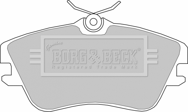 BBP1160 BORG & BECK Комплект тормозных колодок, дисковый тормоз (фото 1)