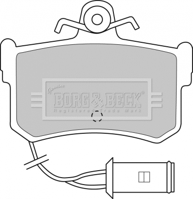 BBP1161 BORG & BECK Комплект тормозных колодок, дисковый тормоз (фото 1)