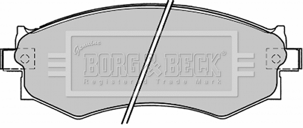 BBP1173 BORG & BECK Комплект тормозных колодок, дисковый тормоз (фото 1)