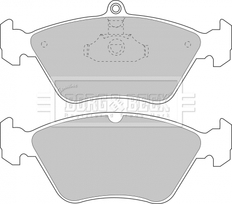 BBP1174 BORG & BECK Комплект тормозных колодок, дисковый тормоз (фото 1)