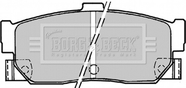 BBP1177 BORG & BECK Комплект тормозных колодок, дисковый тормоз (фото 1)