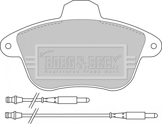 BBP1182 BORG & BECK Комплект тормозных колодок, дисковый тормоз (фото 1)
