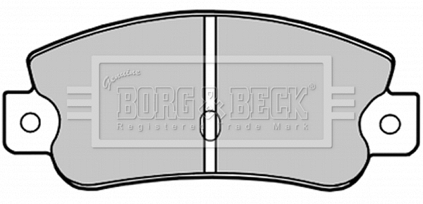 BBP1193 BORG & BECK Комплект тормозных колодок, дисковый тормоз (фото 1)