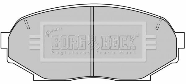 BBP1194 BORG & BECK Комплект тормозных колодок, дисковый тормоз (фото 1)