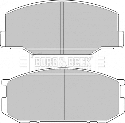 BBP1196 BORG & BECK Комплект тормозных колодок, дисковый тормоз (фото 1)