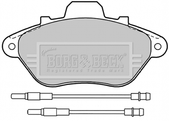 BBP1199 BORG & BECK Комплект тормозных колодок, дисковый тормоз (фото 1)