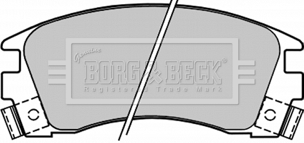 BBP1209 BORG & BECK Комплект тормозных колодок, дисковый тормоз (фото 1)