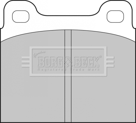 BBP1210 BORG & BECK Комплект тормозных колодок, дисковый тормоз (фото 1)