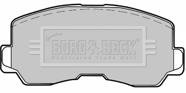 BBP1213 BORG & BECK Комплект тормозных колодок, дисковый тормоз (фото 1)