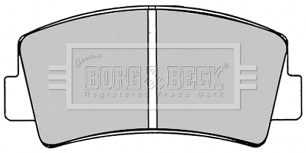 BBP1221 BORG & BECK Комплект тормозных колодок, дисковый тормоз (фото 1)