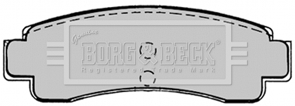 BBP1224 BORG & BECK Комплект тормозных колодок, дисковый тормоз (фото 1)