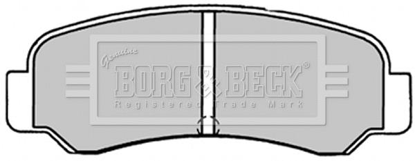 BBP1231 BORG & BECK Комплект тормозных колодок, дисковый тормоз (фото 1)