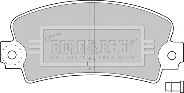 BBP1233 BORG & BECK Комплект тормозных колодок, дисковый тормоз (фото 1)