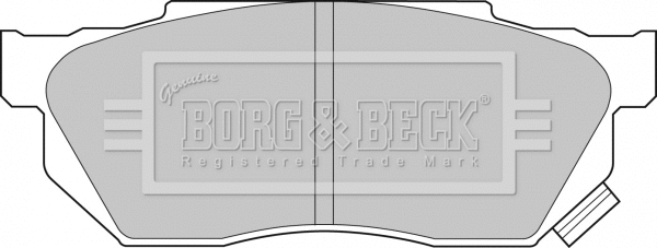 BBP1236 BORG & BECK Комплект тормозных колодок, дисковый тормоз (фото 1)
