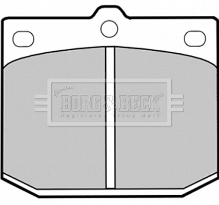 BBP1239 BORG & BECK Комплект тормозных колодок, дисковый тормоз (фото 1)