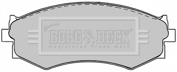 BBP1240 BORG & BECK Комплект тормозных колодок, дисковый тормоз (фото 1)