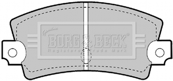 BBP1247 BORG & BECK Комплект тормозных колодок, дисковый тормоз (фото 1)