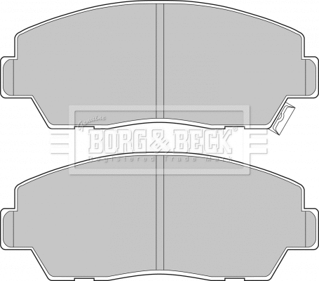 BBP1248 BORG & BECK Комплект тормозных колодок, дисковый тормоз (фото 1)