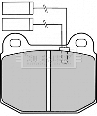 BBP1254 BORG & BECK Комплект тормозных колодок, дисковый тормоз (фото 1)