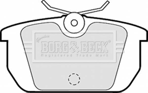 BBP1261 BORG & BECK Комплект тормозных колодок, дисковый тормоз (фото 1)
