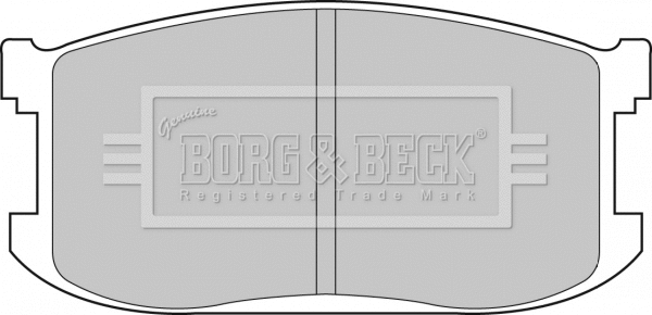 BBP1265 BORG & BECK Комплект тормозных колодок, дисковый тормоз (фото 1)