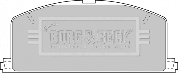 BBP1267 BORG & BECK Комплект тормозных колодок, дисковый тормоз (фото 1)