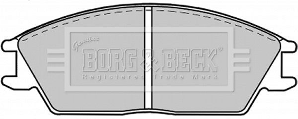 BBP1268 BORG & BECK Комплект тормозных колодок, дисковый тормоз (фото 1)