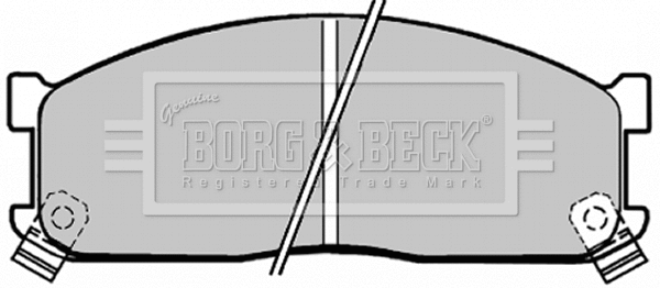 BBP1271 BORG & BECK Комплект тормозных колодок, дисковый тормоз (фото 1)