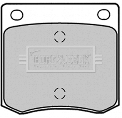 BBP1274 BORG & BECK Комплект тормозных колодок, дисковый тормоз (фото 1)